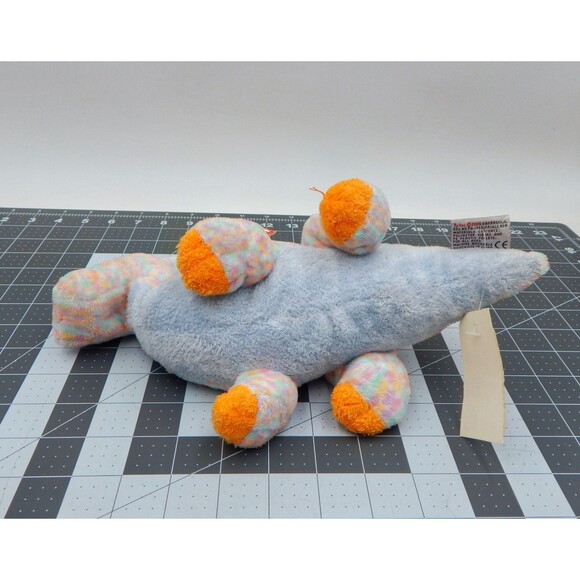 TY Pluffies Clomps Dinosaur Tylux Pastel Spots 10 Inch Plush Stuffed Animal - Picture 10 of 13